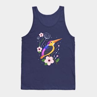 Bird on a branch Tank Top